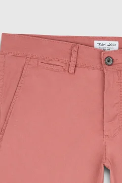 Teddy Smith Bermuda coupe chino SHORT CHINO BOIS DE ROSE BOISDEROSE New