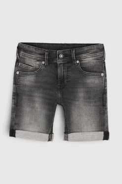 Teddy Smith Bermuda denim coupe 5 poches SCOTTY 3 JR DEEP GREY DEEPGREY Flash Sale