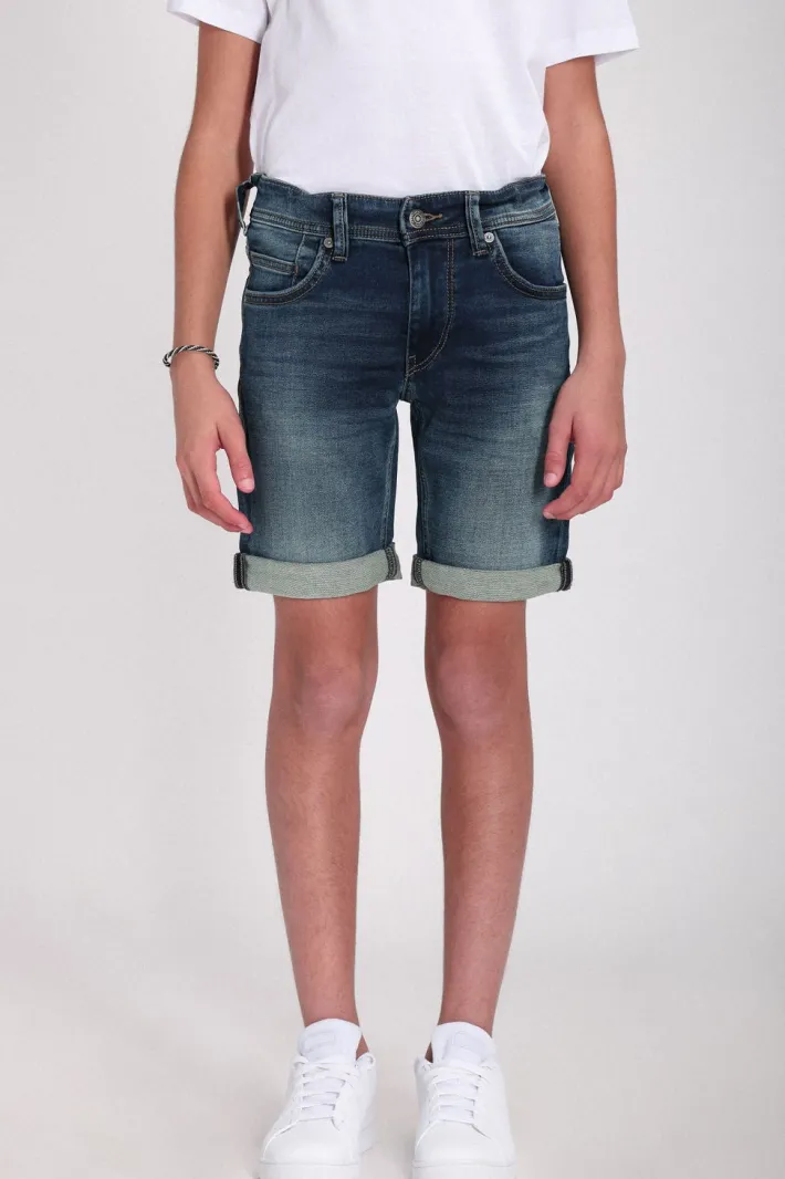 Teddy Smith Bermuda denim coupe 5 poches SCOTTY 3 JR DYE Cheap