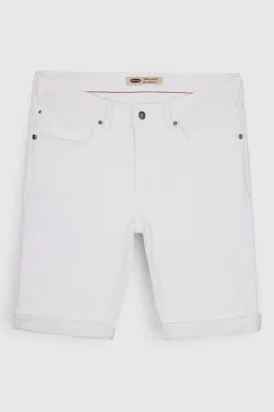 Teddy Smith Bermuda denim coupe 5 poches SCOTTY 3 REG BLANC Sale