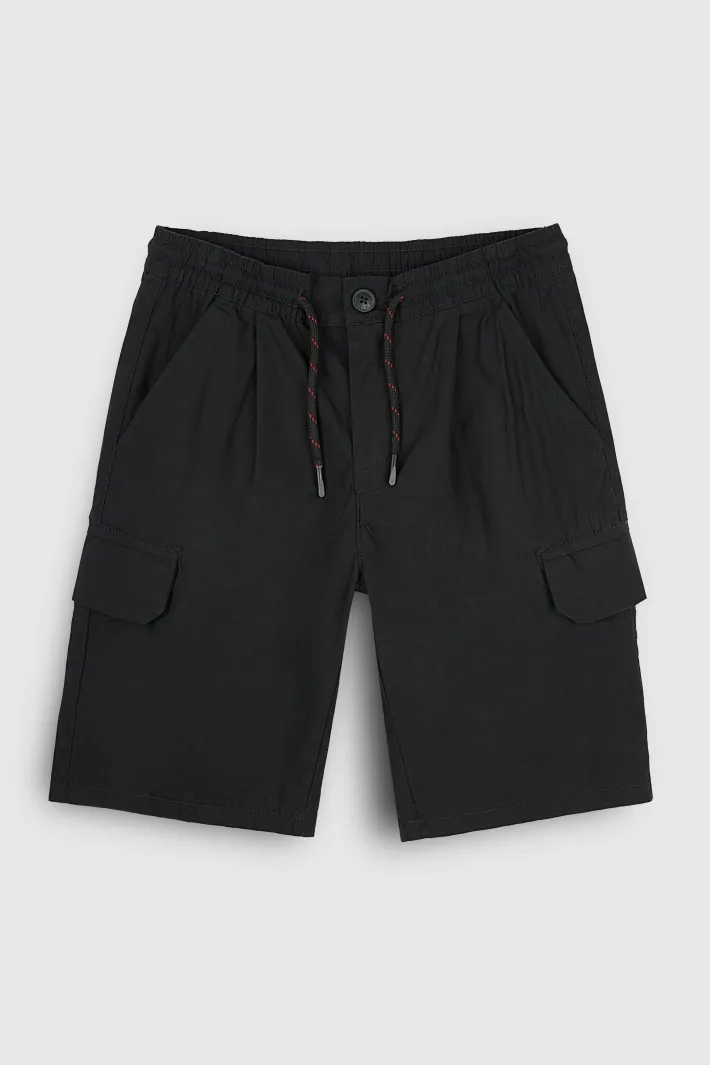 Teddy Smith Bermuda taille élastiquée S-SULLY CARGO JR CHARBON Outlet
