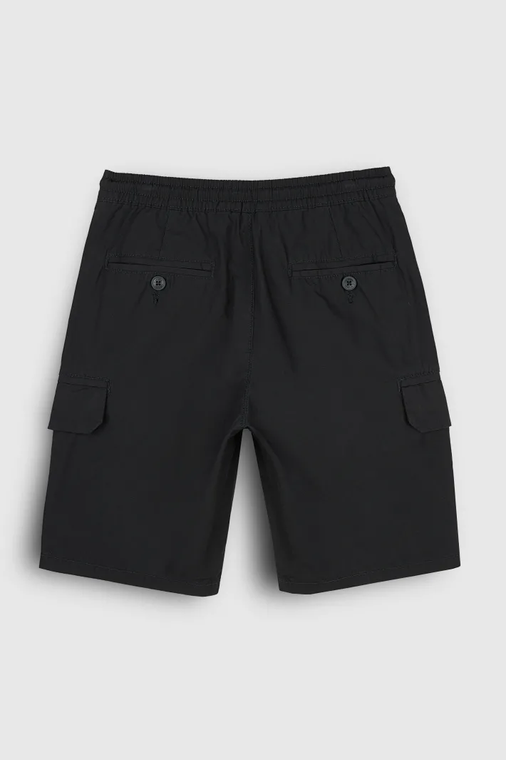 Teddy Smith Bermuda taille élastiquée S-SULLY CARGO JR CHARBON Outlet