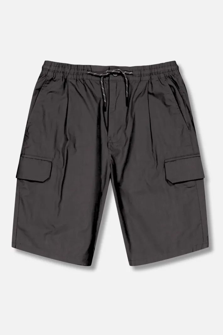 Teddy Smith Bermuda taille élastiquée S-SULLY CARGO WORKER CHARBON Flash Sale