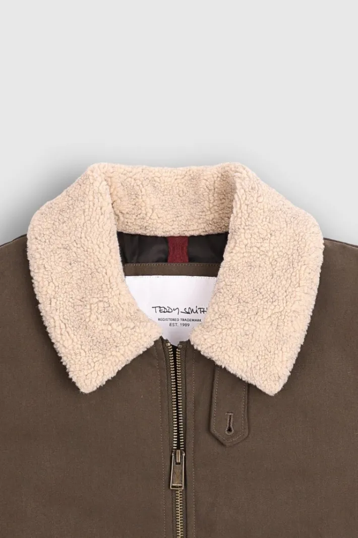 Teddy Smith Blouson B-ALEXIS RAVEN KAKI Discount