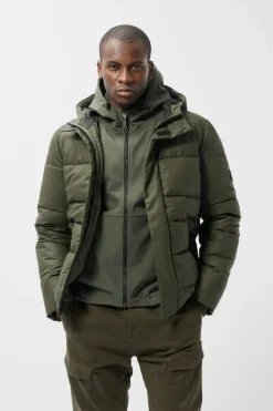 Teddy Smith Blouson B-ELTON RAVEN KAKI Flash Sale