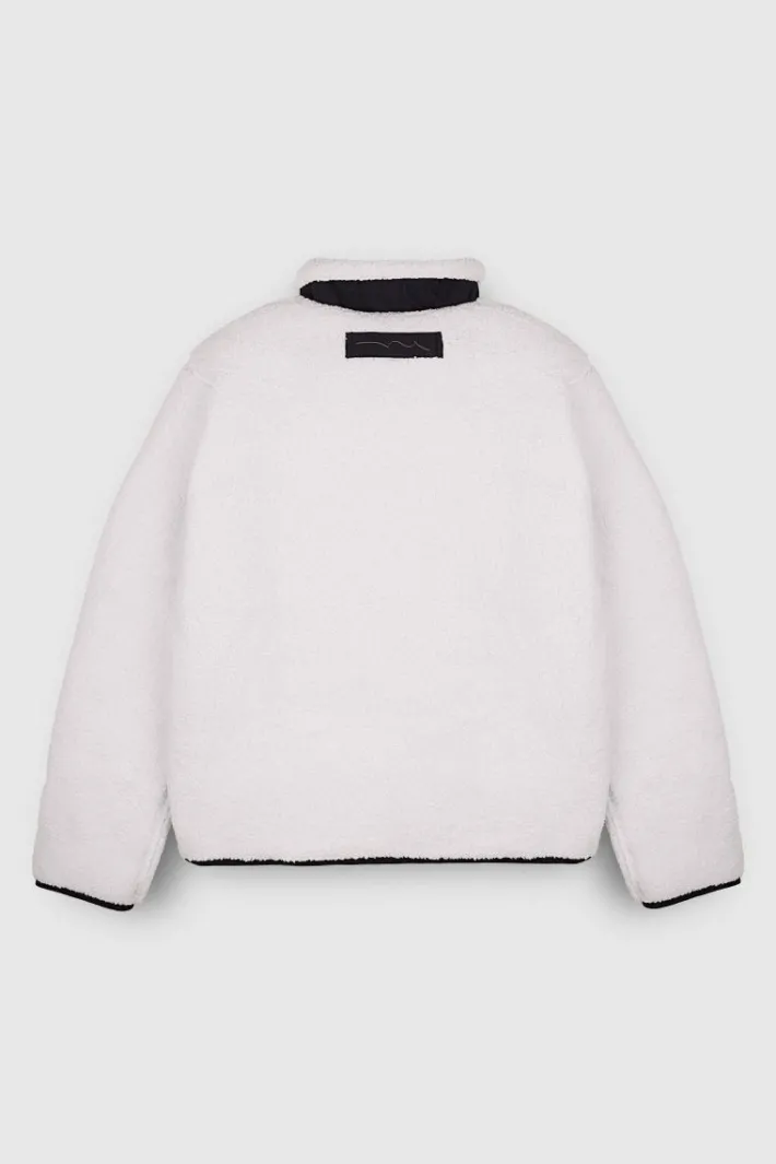 Teddy Smith Blouson B-SHERP JR MIDDLE WHITE Flash Sale