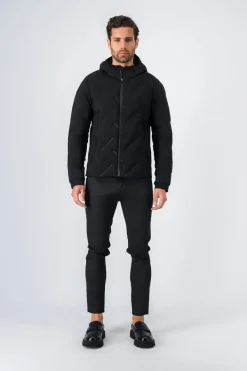 Teddy Smith Blouson effet matelassé à capuche JERK CHARBON Discount