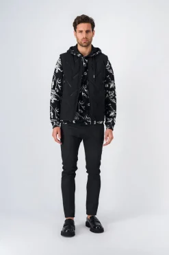 Teddy Smith Blouson effet matelassé sans manches JERKO CHARBON Best