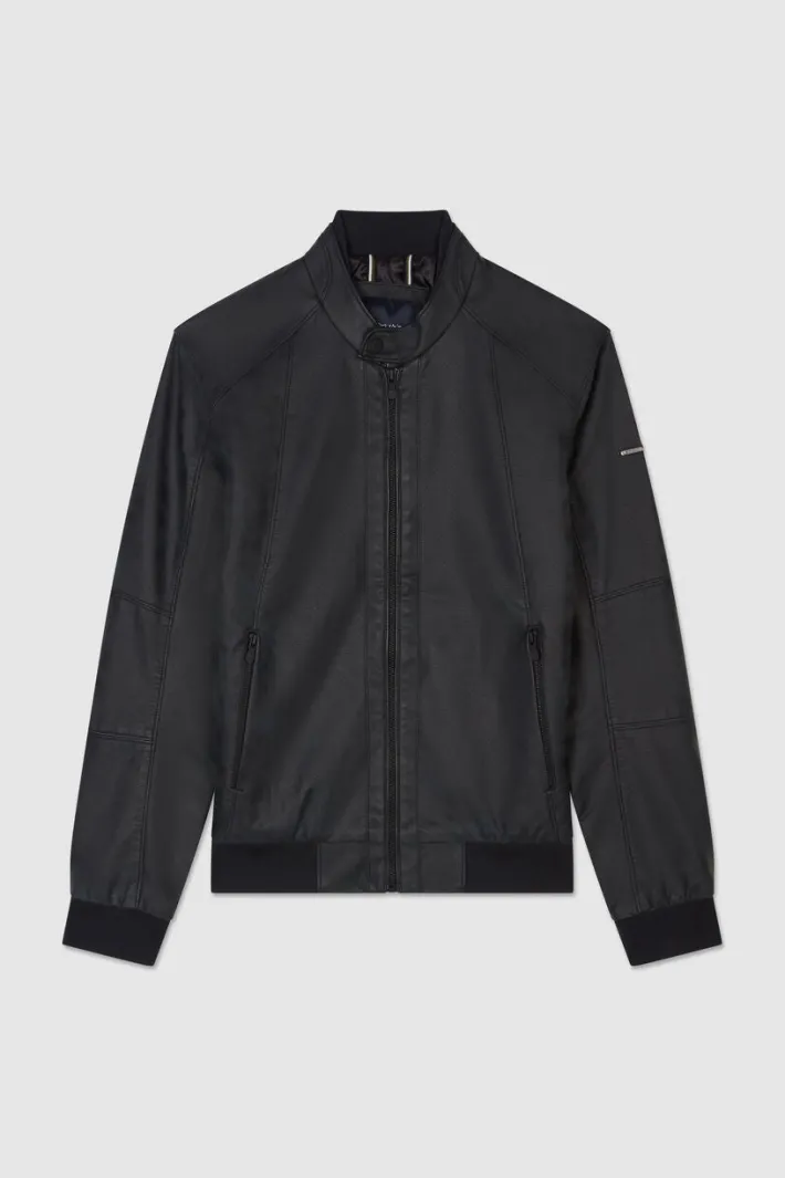 Teddy Smith Blouson en simili cuir RICKY CHARBON Best Sale