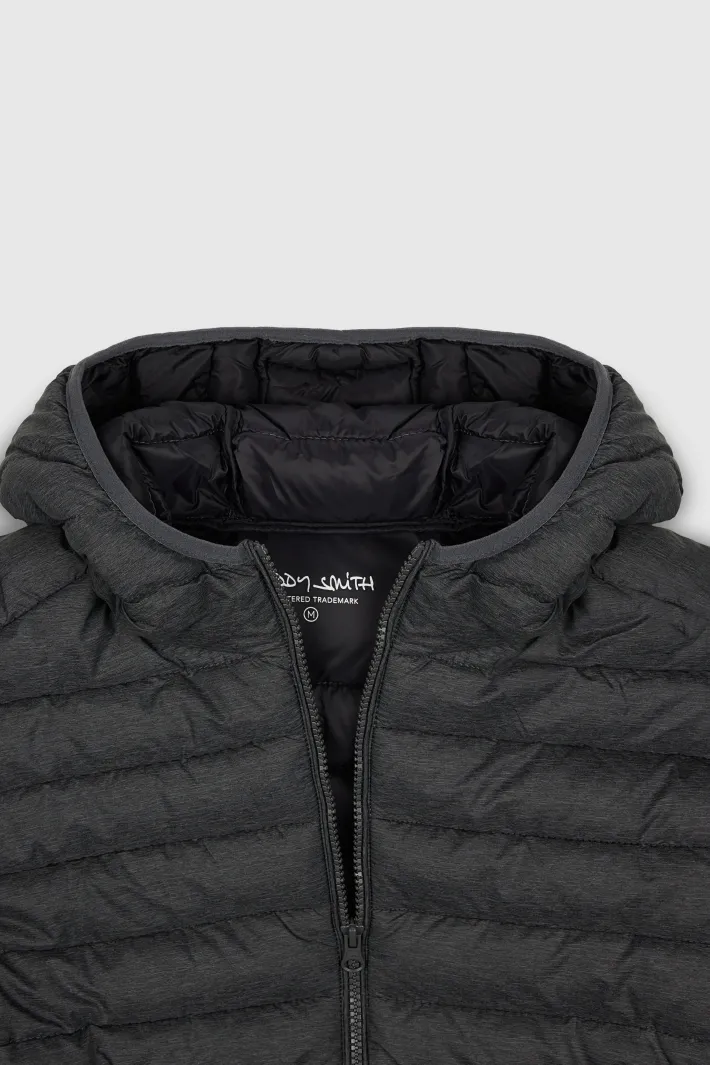 Teddy Smith Blouson léger avec capuche BLIGHTER MELANGE BLACK MELANGEBLACK New