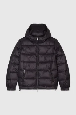Teddy Smith Blouson matelassé avec capuche amovible LESLI CHARBON New