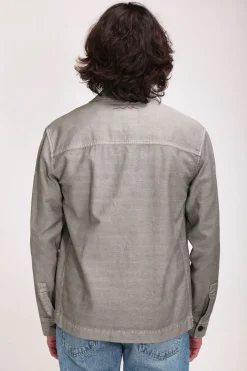 Teddy Smith Blouson mi-saison en coton style worker B-WOODLEY FADED KAKI Best Sale