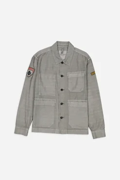 Teddy Smith Blouson mi-saison en coton style worker B-WOODLEY FADED KAKI Best Sale