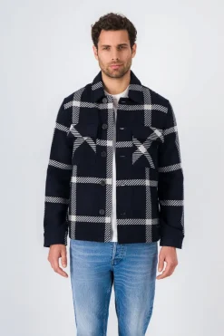 Teddy Smith Blouson surchemise DANTE DARK NAVY Hot