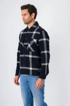 Teddy Smith Blouson surchemise DANTE DARK NAVY Hot