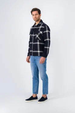 Teddy Smith Blouson surchemise DANTE DARK NAVY Hot