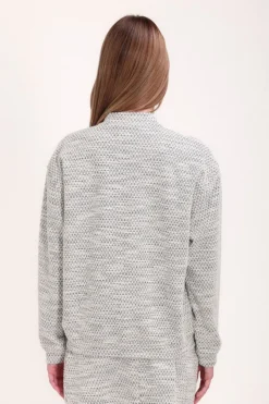 Teddy Smith Bomber en matière fantaisie BAVA MIDDLE WHITE New