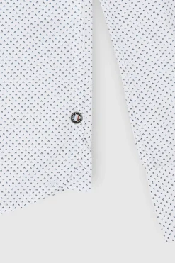 Teddy Smith Chemise à pinces avec col français CARTON ML BLANC/MICRO PRINT BLEU BLANC/MICROPRINTBLEU Cheap