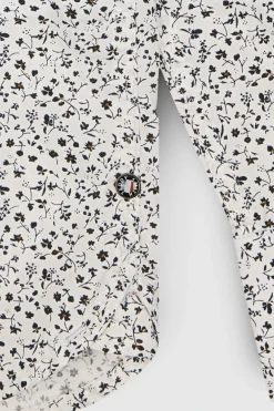 Teddy Smith Chemise à pinces col français CARTON ML BLANC/MICRO FLORAL BLANC/MICROFLORAL Hot