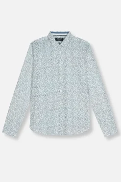 Teddy Smith Chemise à pinces col français CARTON ML BLANC/PRINT 1 BLANC/PRINT1 Sale