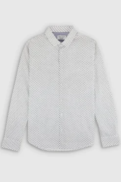 Teddy Smith Chemise C-BARCLAY ML BLANC Sale
