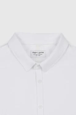 Teddy Smith Chemise C-DONOVAN ML BLANC Cheap