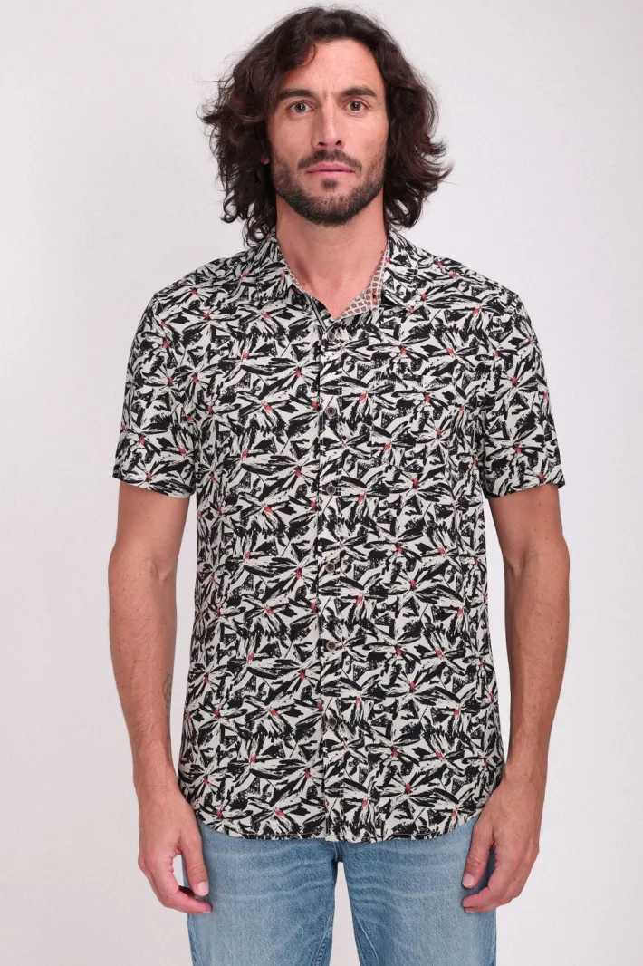 Teddy Smith Chemise col français à pinces C-ARLRIC MC SOFT GREGE SOFTGREGE Clearance