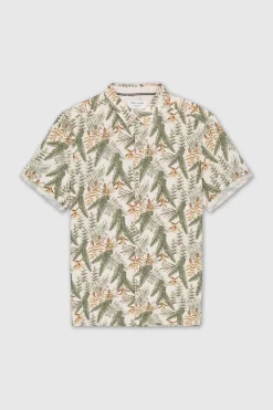 Teddy Smith Chemise col français à pinces C-DIETER MC NATUREL New