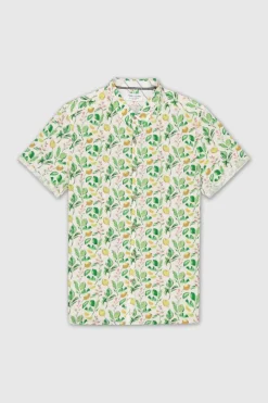 Teddy Smith Chemise col français à pinces C-DIETER MC MIDDLE WHITE MIDDLEWHITE Store