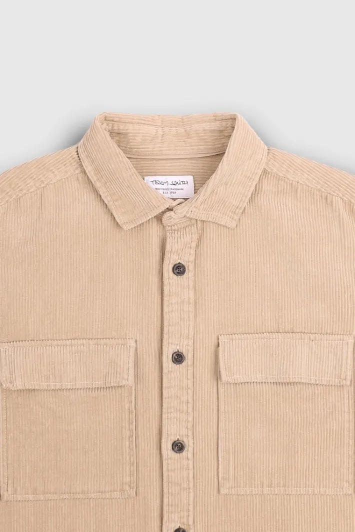 Teddy Smith Chemise C-TOREN ML BEIGE STONE BEIGESTONE Best Sale
