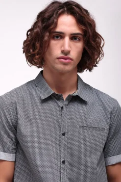 Teddy Smith Chemise CUT MC NATUREL Fashion