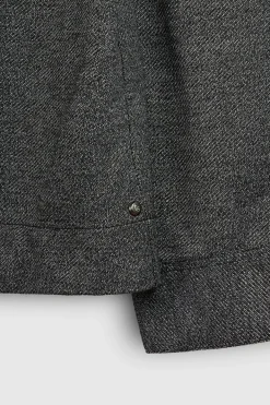 Teddy Smith Chemise C-WILLIAM ML MELANGE BLACK Hot
