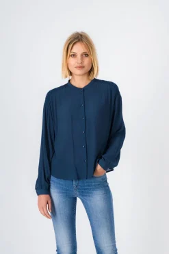 Teddy Smith Chemise fluide KIM METAL BLUE Shop