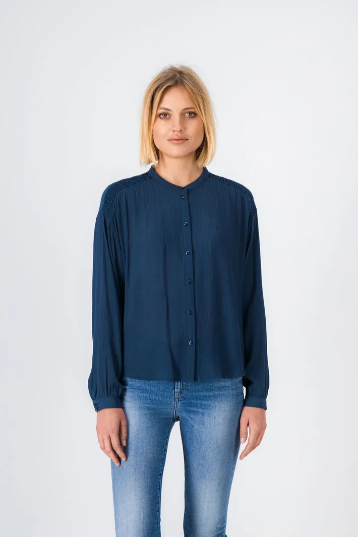 Teddy Smith Chemise fluide KIM METAL BLUE Shop