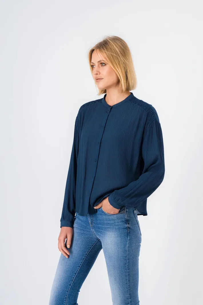 Teddy Smith Chemise fluide KIM METAL BLUE Shop