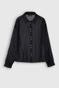 Teddy Smith Chemise fluide manches longues C-KAT NOIR Store