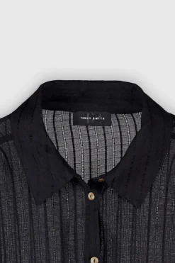 Teddy Smith Chemise fluide manches longues C-KAT NOIR Store
