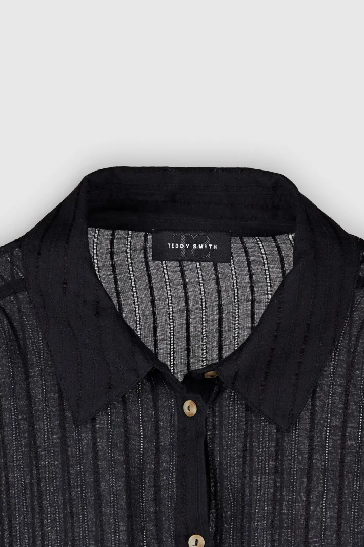 Teddy Smith Chemise fluide manches longues C-KAT NOIR Store