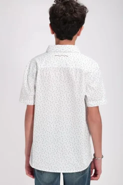 Teddy Smith Chemise manches courtes C-HOOK MC JR BLANC New
