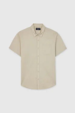 Teddy Smith Chemise manches courtes C-AZIN MC BEIGE DUNE Best