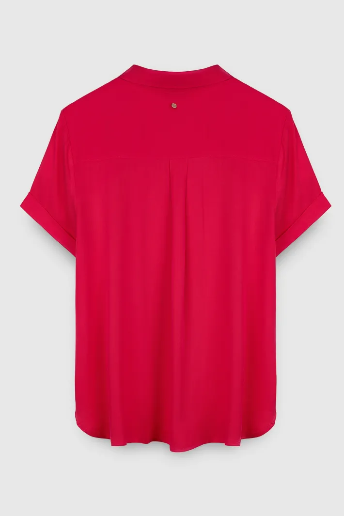 Teddy Smith Chemise manches courtes en viscose C-ELLIE JAFFY PINK JAFFYPINK Store