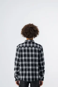 Teddy Smith Chemise manches longues à carreaux BILLY ML JR CHARBON Store