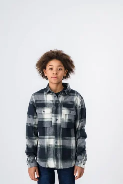 Teddy Smith Chemise manches longues à carreaux BILLY ML JR VERT SCARABE VERTSCARABE Shop
