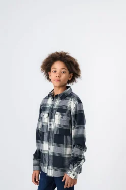 Teddy Smith Chemise manches longues à carreaux BILLY ML JR VERT SCARABE VERTSCARABE Shop