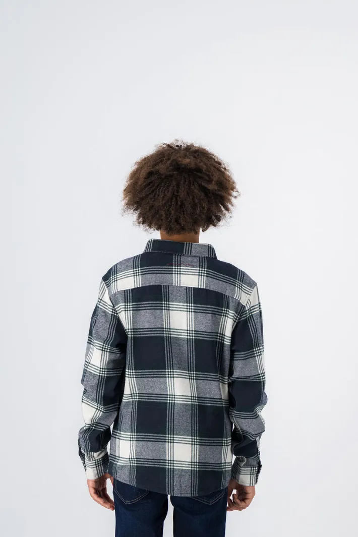 Teddy Smith Chemise manches longues à carreaux BILLY ML JR VERT SCARABE VERTSCARABE Shop