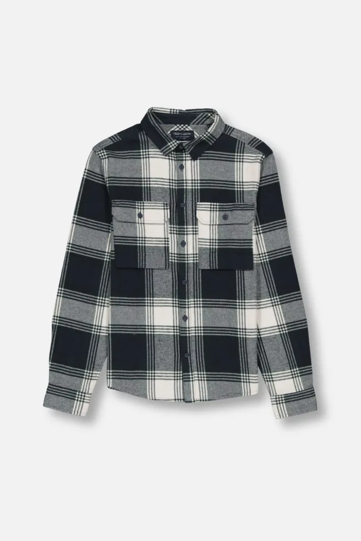 Teddy Smith Chemise manches longues à carreaux BILLY ML JR VERT SCARABE VERTSCARABE Shop