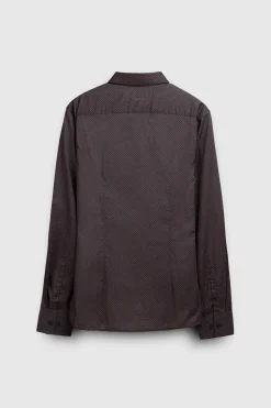 Teddy Smith Chemise manches longues CARTON ML STRET TOTAL NAVY/MICRO DOTS TOTALNAVY/MICRODOTS Outlet