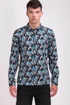 Teddy Smith Chemise manches longues CARTON ML CHARBON FLOWER CHARBONFLOWER Online