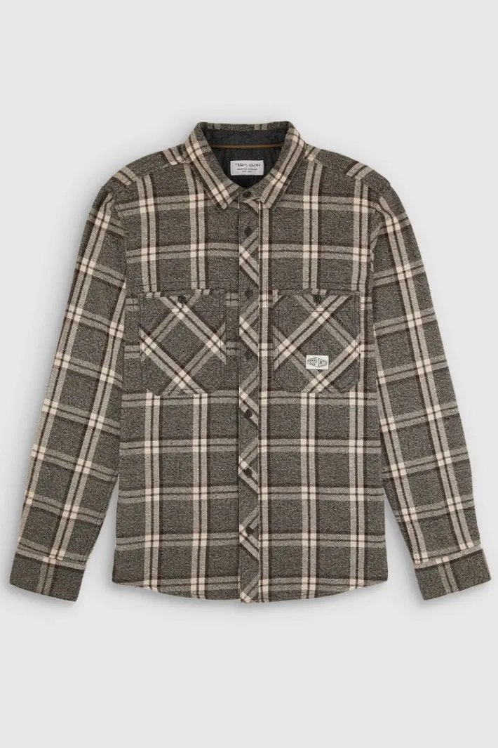 Teddy Smith Chemise manches longues en twill TRENT ML MELANGE BLACK MELANGEBLACK Store