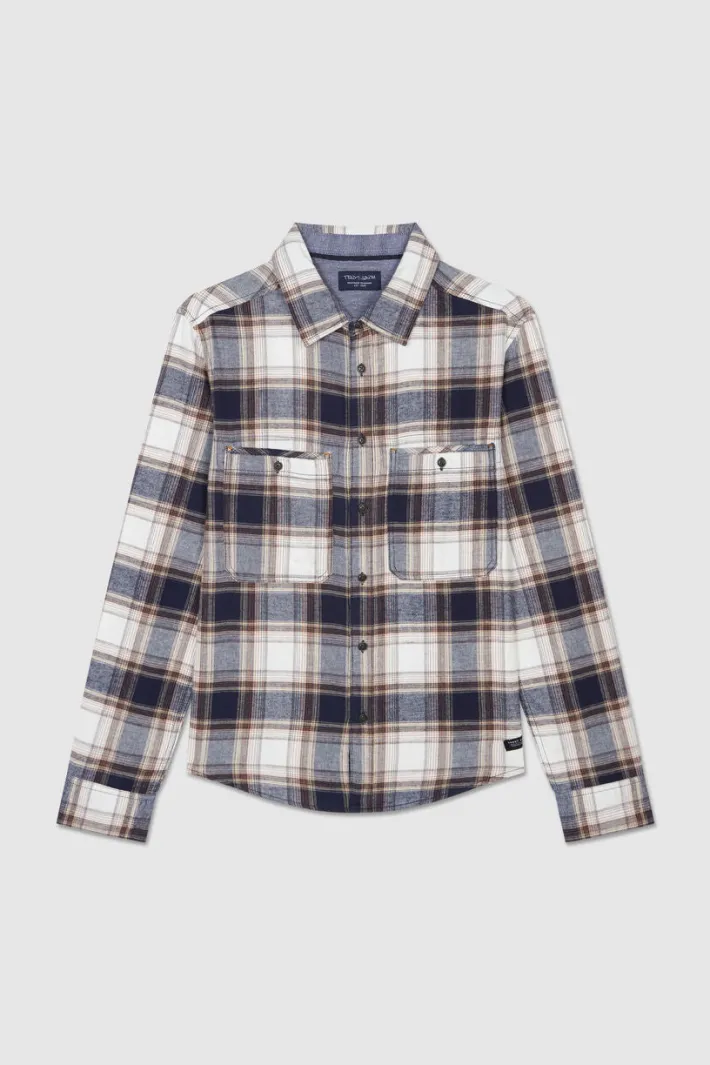 Teddy Smith Chemise manches longues en twill TRENT ML DARK NAVY DARKNAVY Outlet